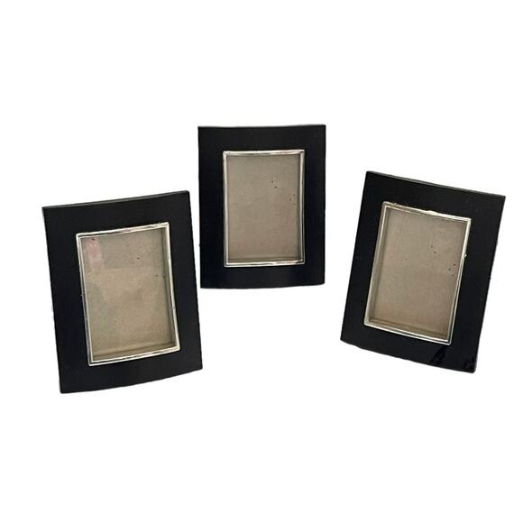 Set of 3 Vintage Black Picture Frames - Picture 1 of 8